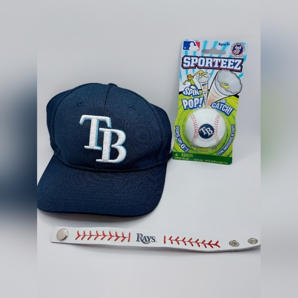 Youth Tampa Rays Hat, bracelet, and pop‎ and catch - Picture 2 of 7